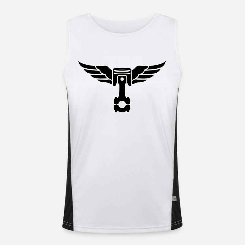 piston et ailes Débardeur respirant contrasté Homme 