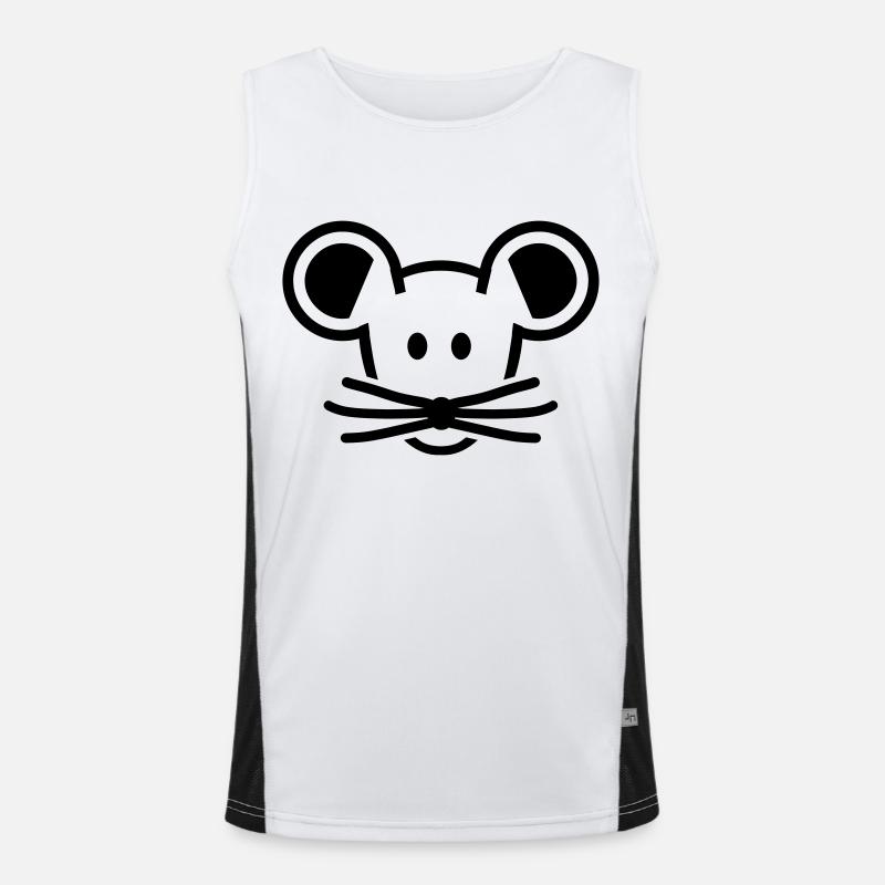 Maus Funktionelles Kontrast-Tank Top für Männer 