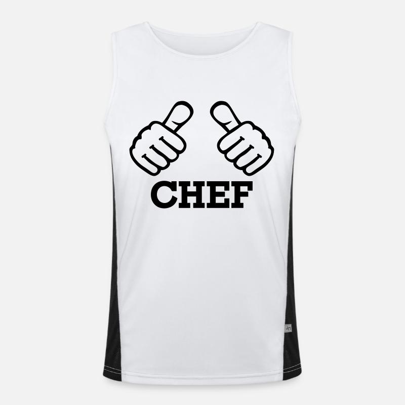 Chef Men's Functional Contrast Tank Top 