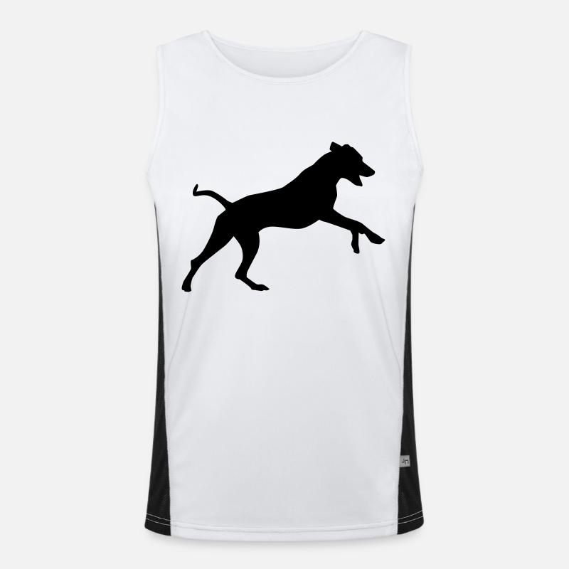Rhodesian Ridgeback Funktionelles Kontrast-Tank Top für Männer 