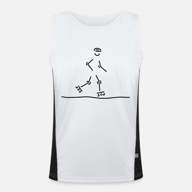 inline-skater Funktionelles Kontrast-Tank Top für Männer 