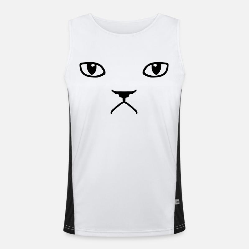 grumpy cat Men's Functional Contrast Tank Top 