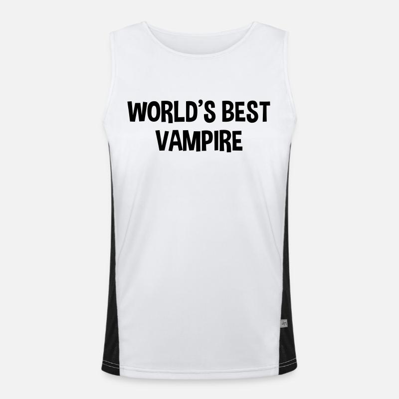 worlds best vampire Men's Functional Contrast Tank Top 