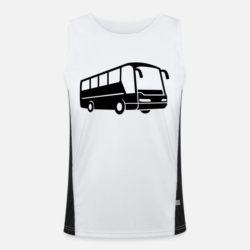 Bus Funktionelles Kontrast-Tank Top für Männer 