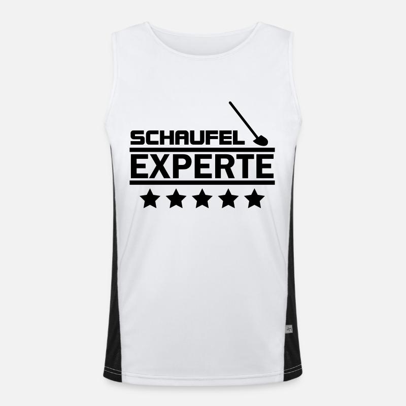schaufel experte Funktionelles Kontrast-Tank Top für Männer 