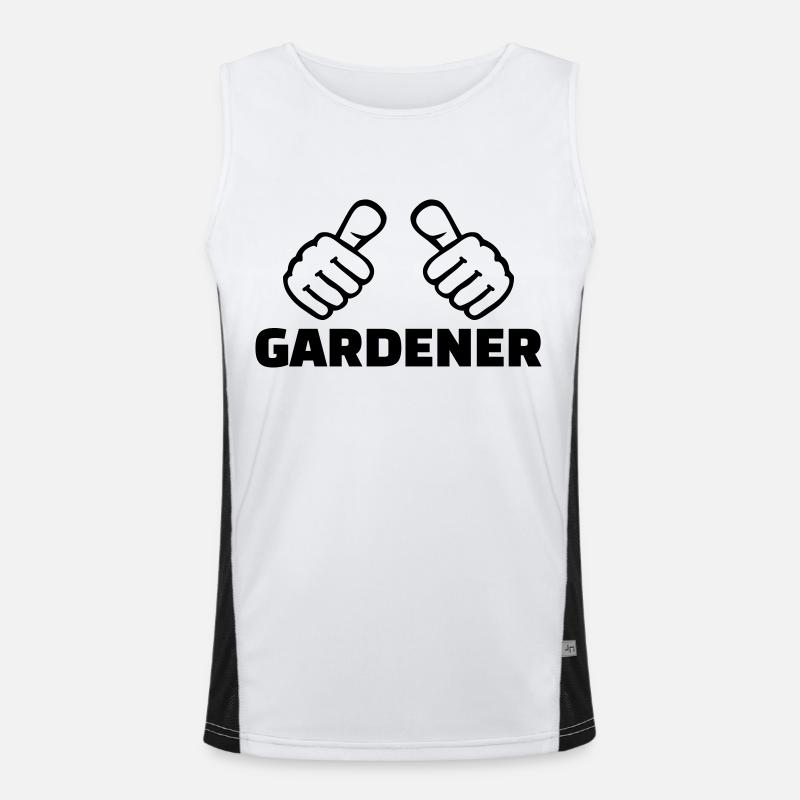 Gärtner Funktionelles Kontrast-Tank Top für Männer 