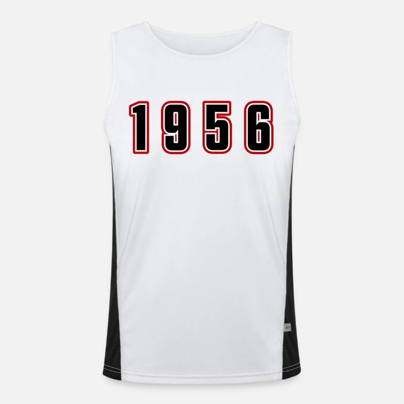 1956 Year Number Men's Functional Contrast Tank Top 