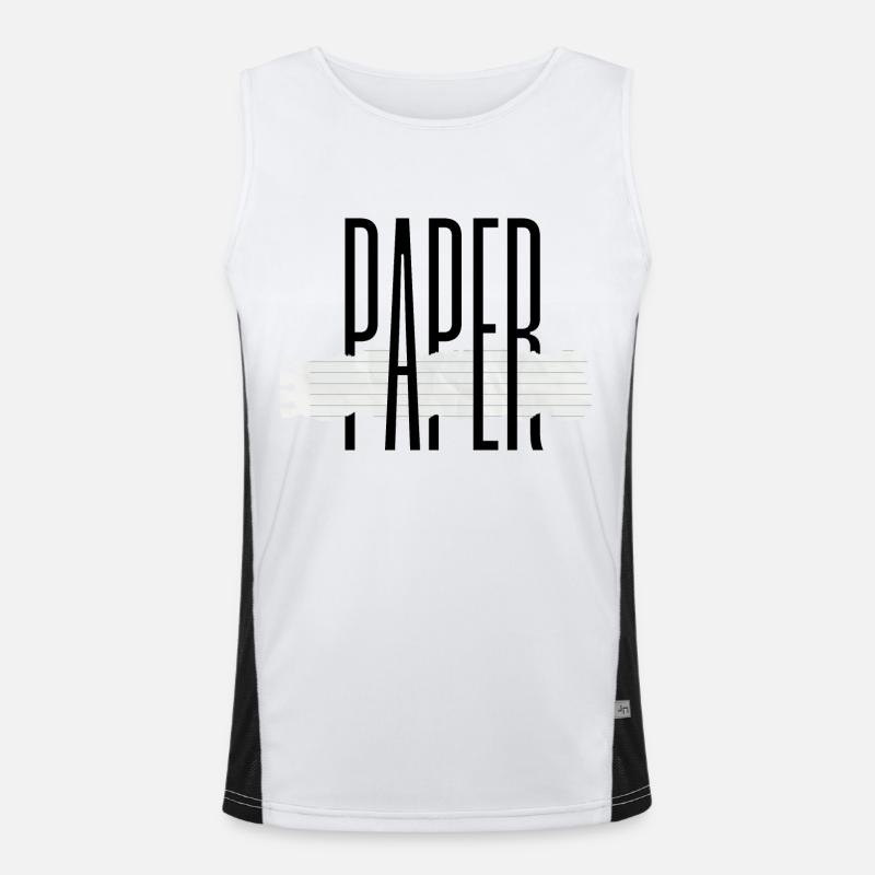 Papier Funktionelles Kontrast-Tank Top für Männer 
