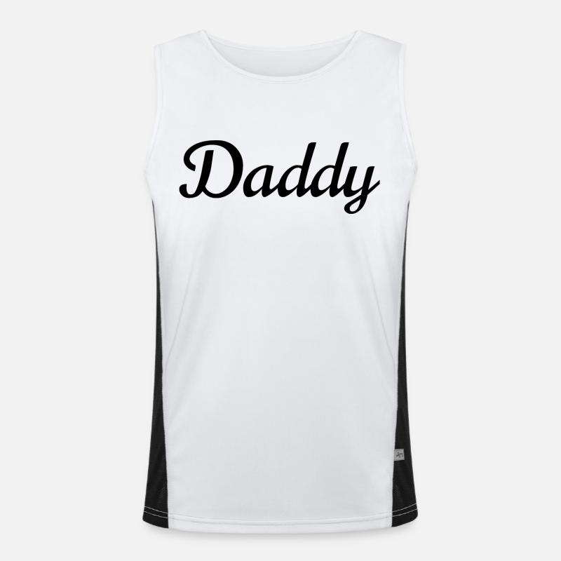 Daddy black Men's Functional Contrast Tank Top 