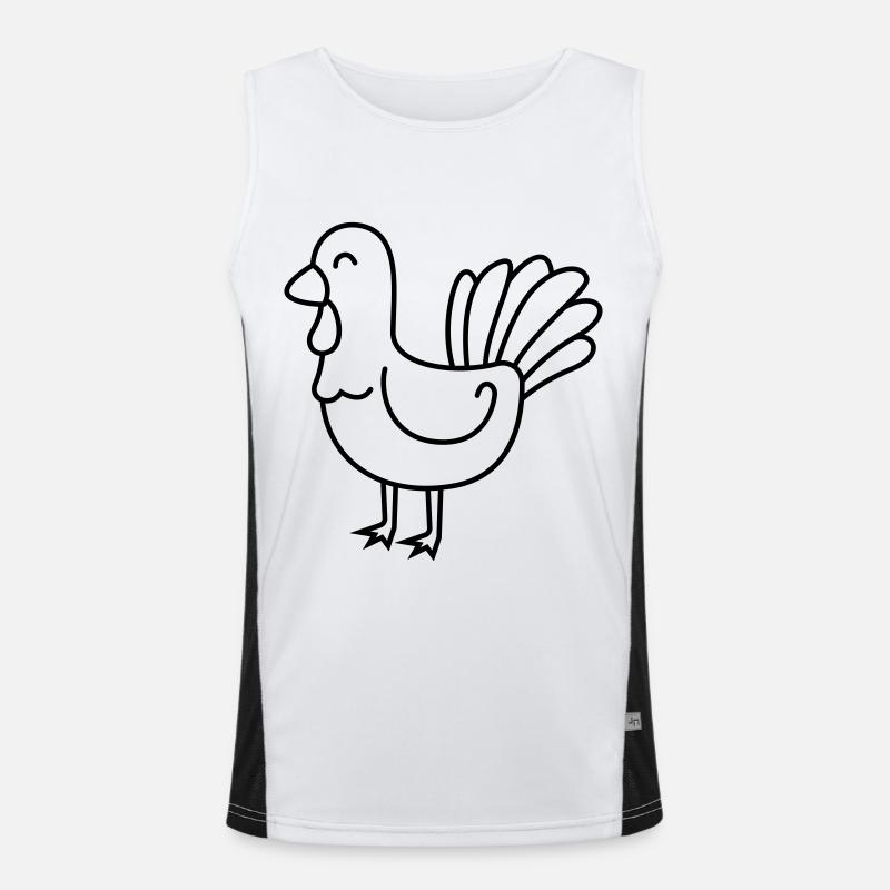 Truthan Comic Tier Funktionelles Kontrast-Tank Top für Männer 