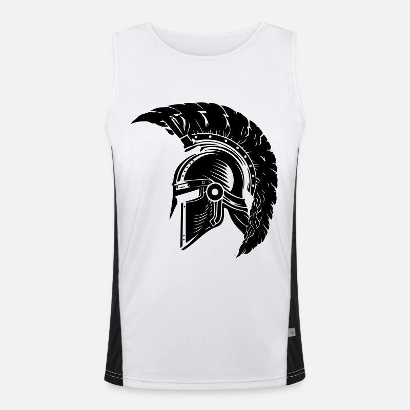 Spartaner Helm Gladiator Sparta Funktionelles Kontrast-Tank Top für Männer 