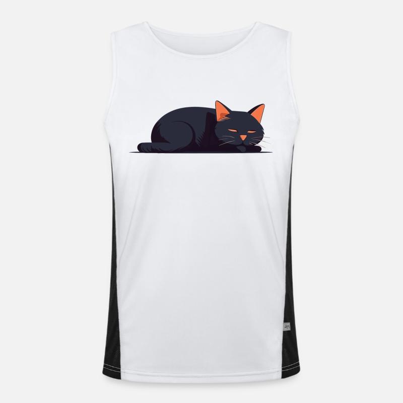 Sleeper cat Men's Functional Contrast Tank Top 