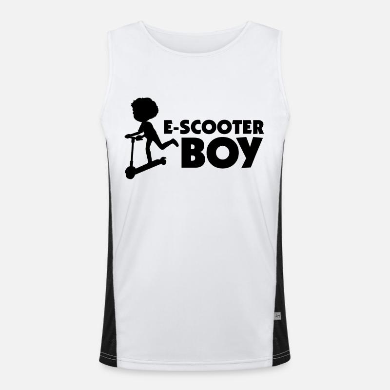 E-Scooter Roller Scooter Débardeur respirant contrasté Homme 