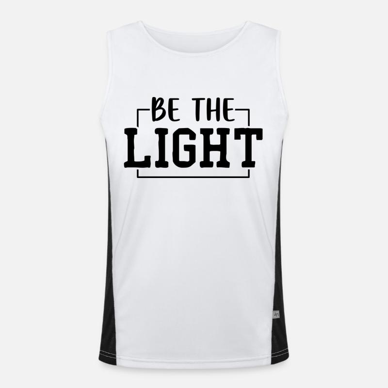 Be the Light Funktionelles Kontrast-Tank Top für Männer 