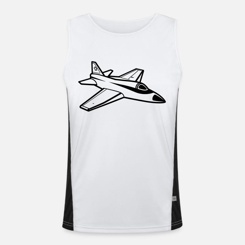 Fighter jet Men's Functional Contrast Tank Top 