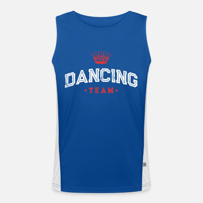 Dancing Team Tanzen Tanzschule Funktionelles Kontrast-Tank Top für Männer 