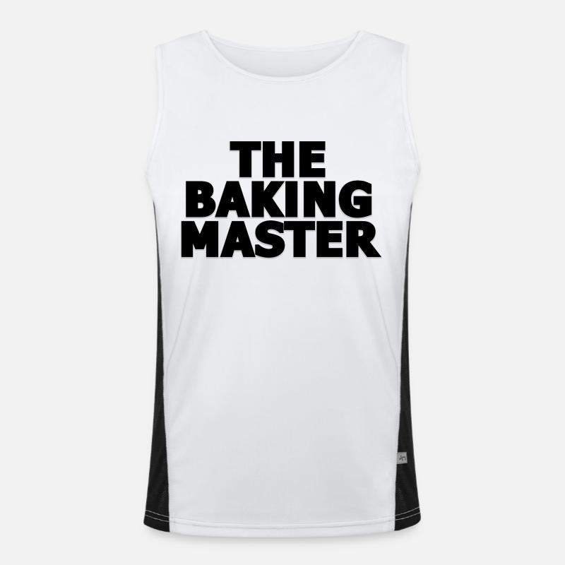 Baking Merch by Printflow Funktionelles Kontrast-Tank Top für Männer 
