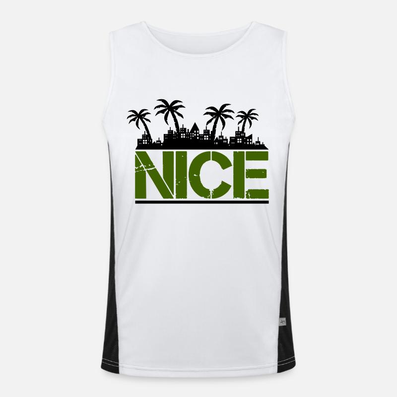nice Men's Functional Contrast Tank Top 