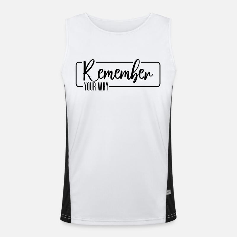 Remember Your Why Men's Functional Contrast Tank Top 