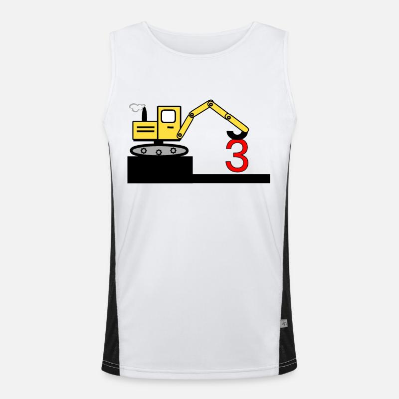 Bagger Funktionelles Kontrast-Tank Top für Männer 