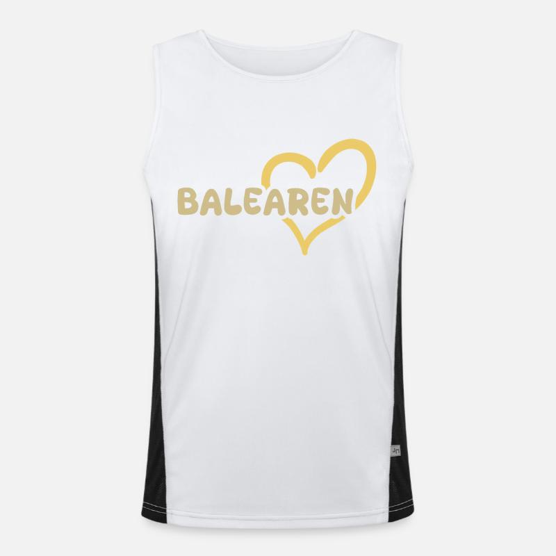 Balearic Islands Men's Functional Contrast Tank Top 