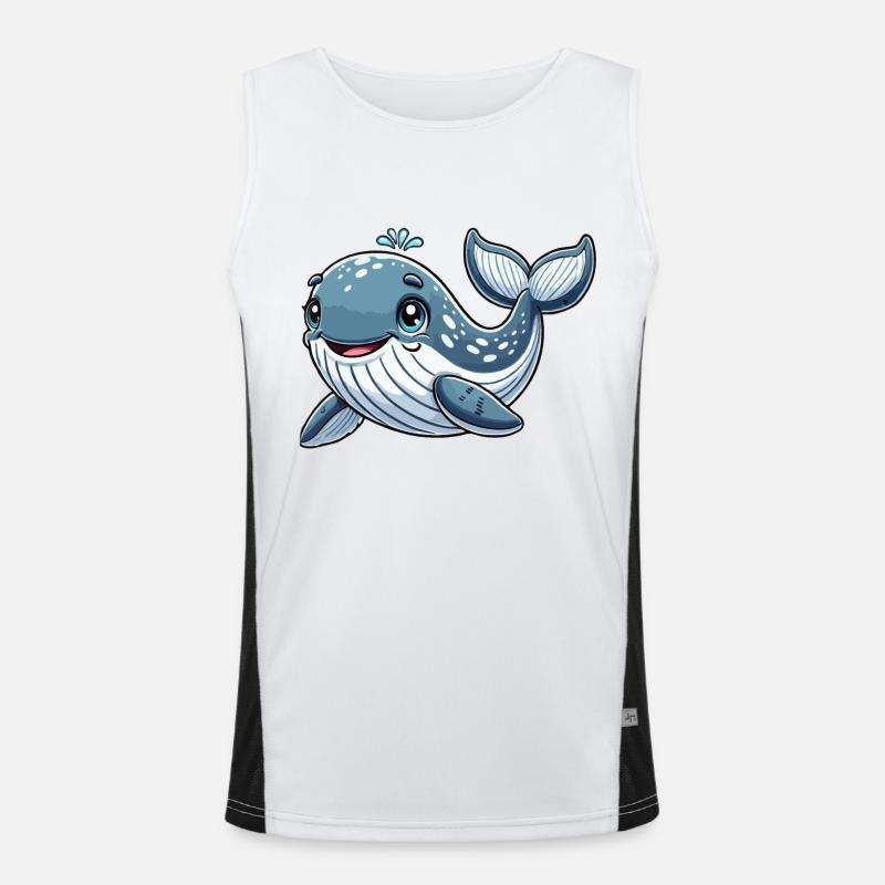 Whale child Men's Functional Contrast Tank Top 