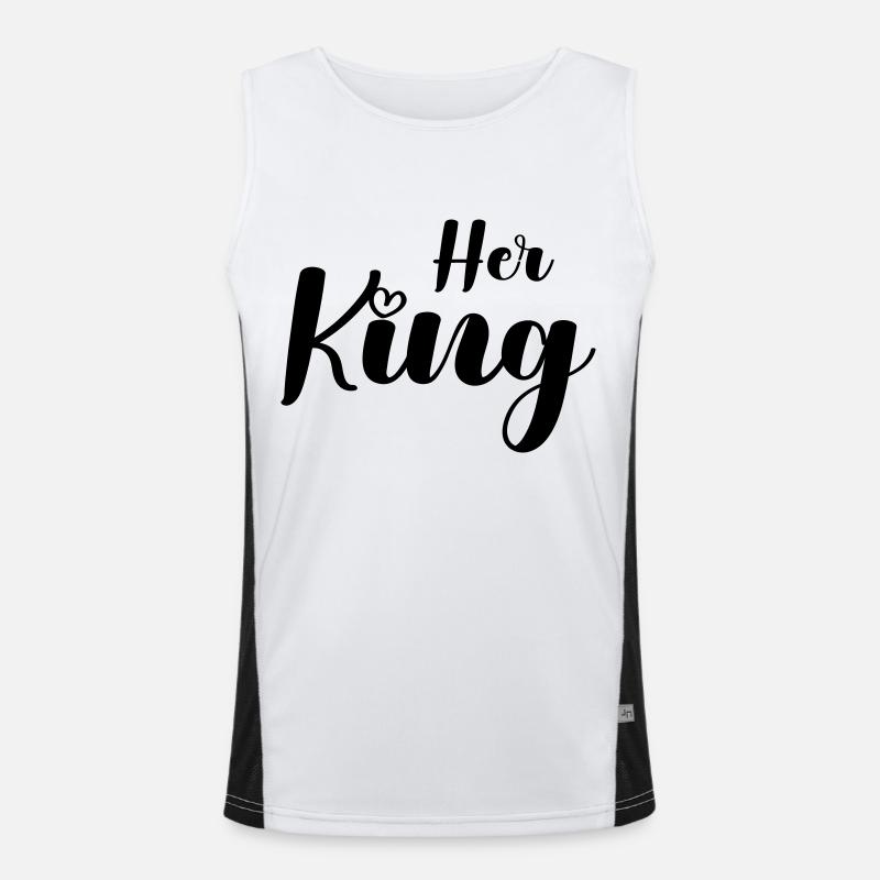 her king Funktionelles Kontrast-Tank Top für Männer 