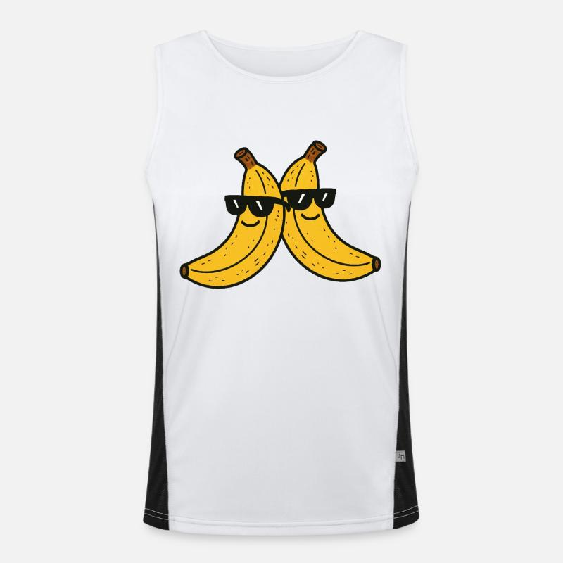 banane sonnenbrille 2 Funktionelles Kontrast-Tank Top für Männer 