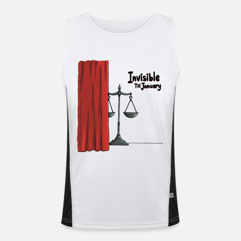 Invisible until January Men's Functional Contrast Tank Top 