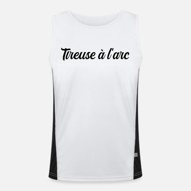 Tireuse à l'Arc Précision Sport Flèche Cible Débardeur respirant contrasté Homme 