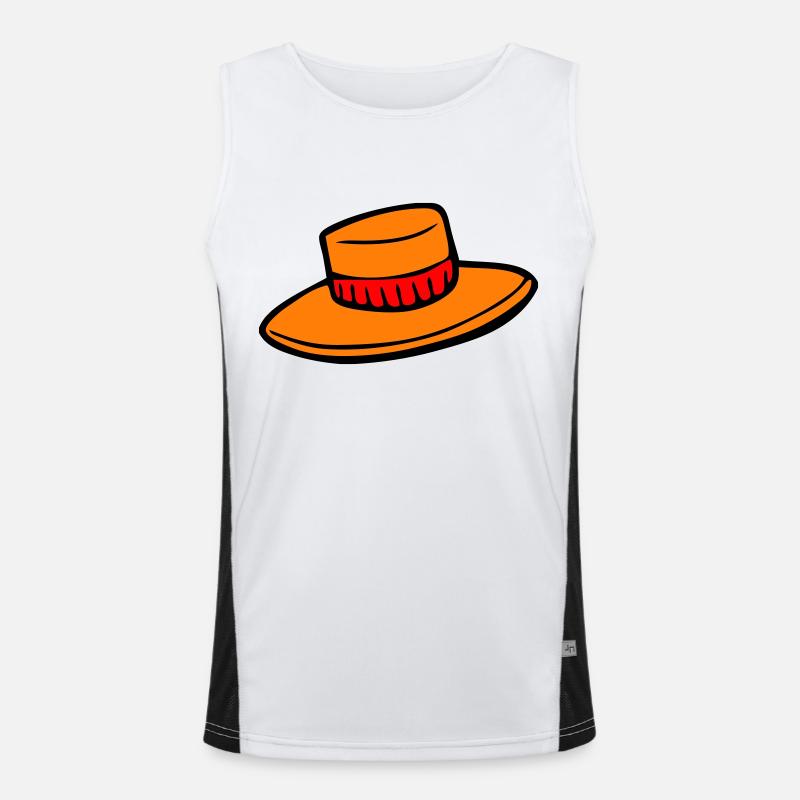 Hut Funktionelles Kontrast-Tank Top für Männer 