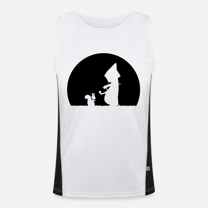 Eichhörnchen - Men's Functional Contrast Tank Top  - white/black