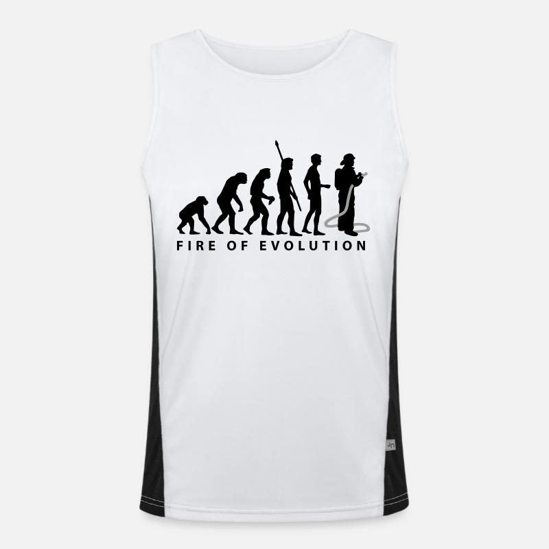 evolution_feuerwehr_2c Men's Functional Contrast Tank Top 