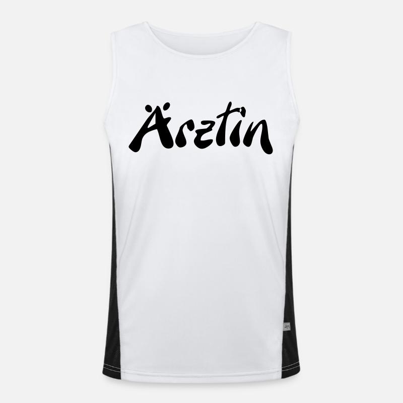 Ärztin Funktionelles Kontrast-Tank Top für Männer 