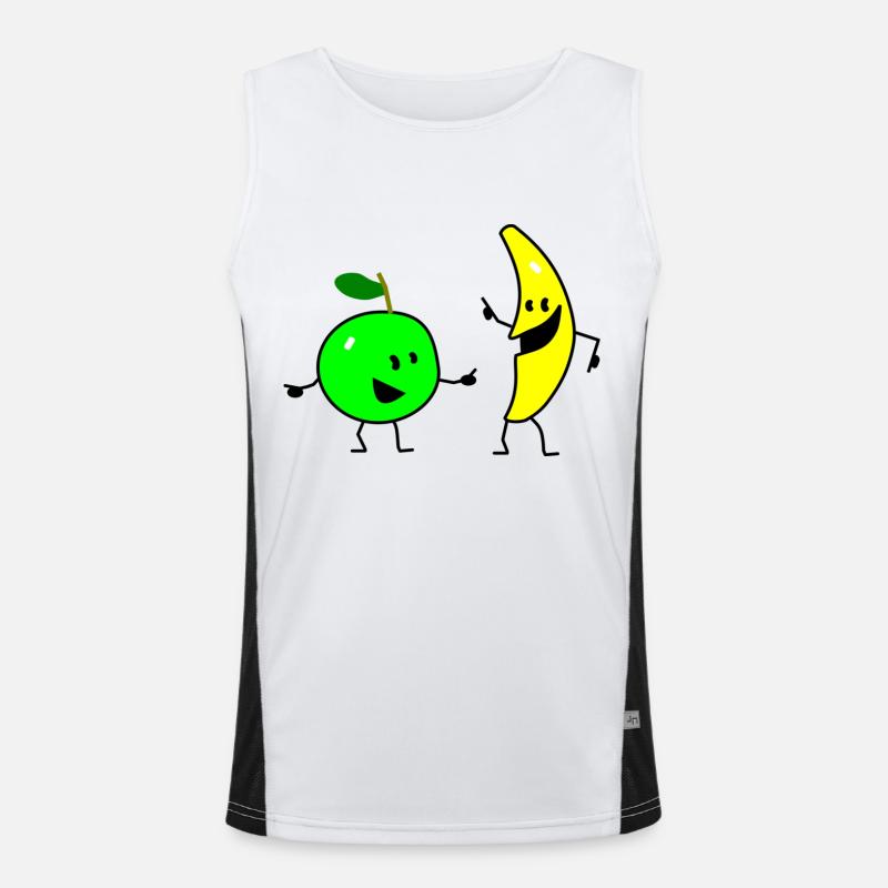 fruit salad three Funktionelles Kontrast-Tank Top für Männer 