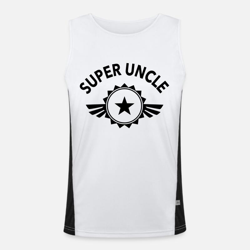 Super uncle Funktionelles Kontrast-Tank Top für Männer 