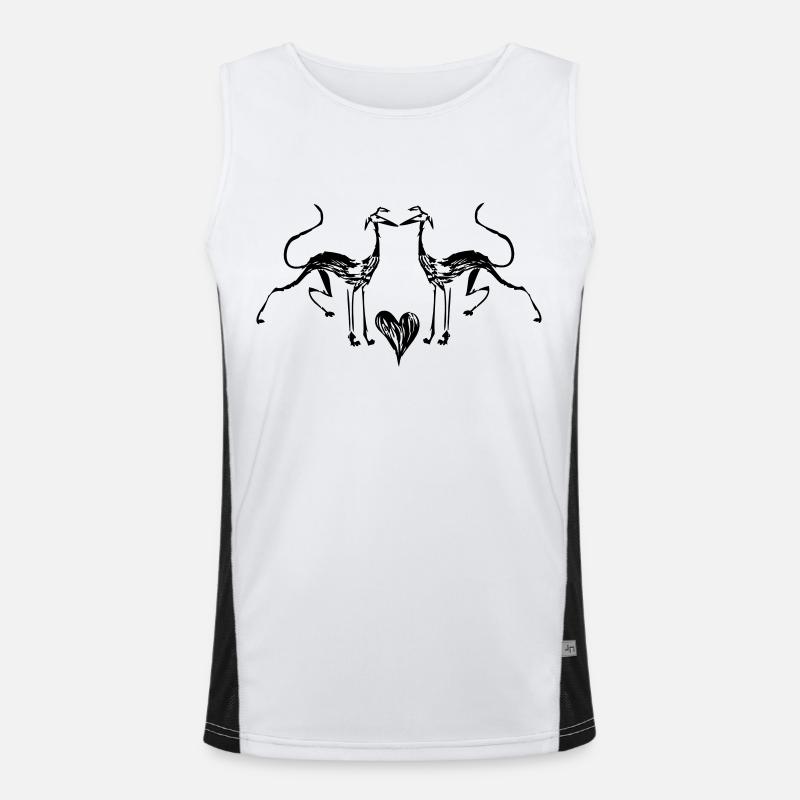 wirehair_duo Funktionelles Kontrast-Tank Top für Männer 
