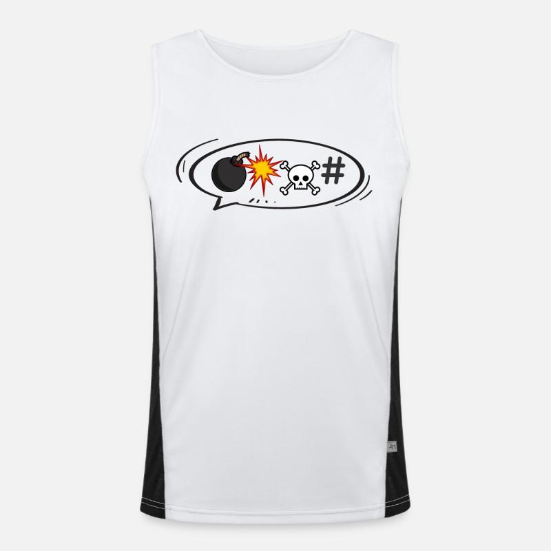 Rage speech bubble Men's Functional Contrast Tank Top 