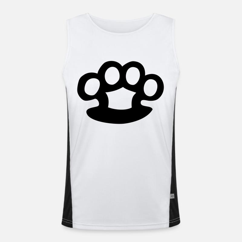 Schlagring Funktionelles Kontrast-Tank Top für Männer 