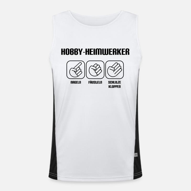Hobby Heimwerker Funktionelles Kontrast-Tank Top für Männer 