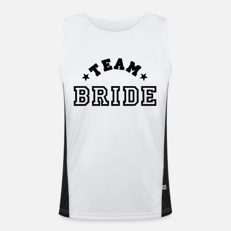 team bride Funktionelles Kontrast-Tank Top für Männer 