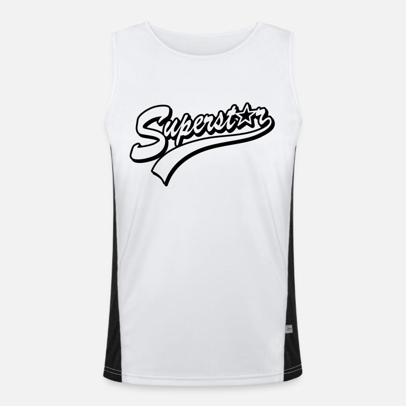 superstar Canotta sportiva da uomo in contrasto cromatico 