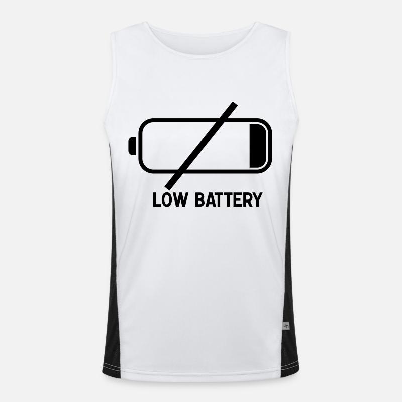 low_batteryf1 Funktionelles Kontrast-Tank Top für Männer 