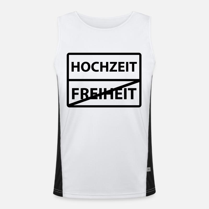hochzeit Funktionelles Kontrast-Tank Top für Männer 