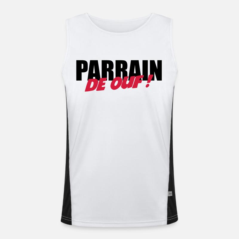 Parrain de ouf ! Débardeur respirant contrasté Homme 
