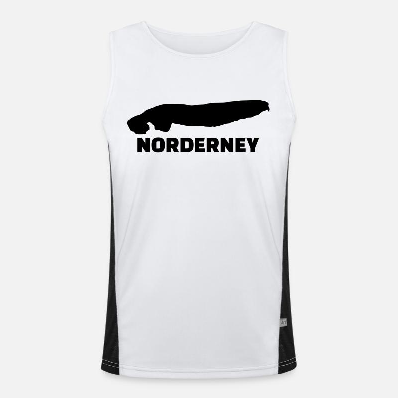 Norderney Funktionelles Kontrast-Tank Top für Männer 