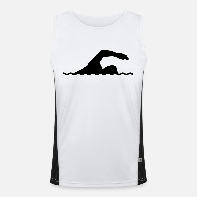 Swimming Men's Functional Contrast Tank Top 