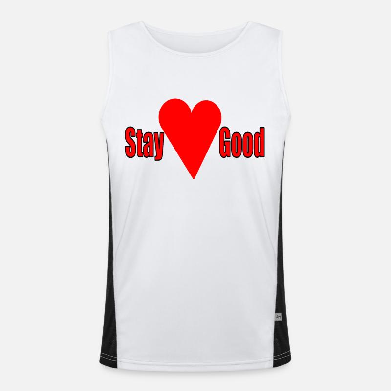 Sei brav Funktionelles Kontrast-Tank Top für Männer 