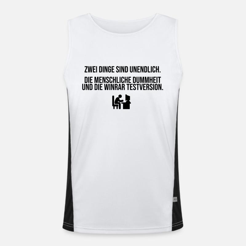 Die WinRAR Testversion Funktionelles Kontrast-Tank Top für Männer 