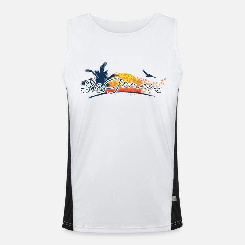 La Gomera 2023 - Canary Islands - Spain Men's Functional Contrast Tank Top 